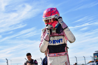 Esteban Ocon, Racing Point Force India F1 Team in parc ferme
