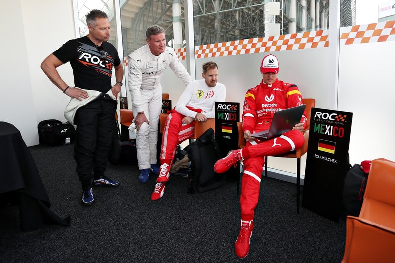 Andy Priaulx, David Coulthard, Sebastian Vettel, Mick Schumacher