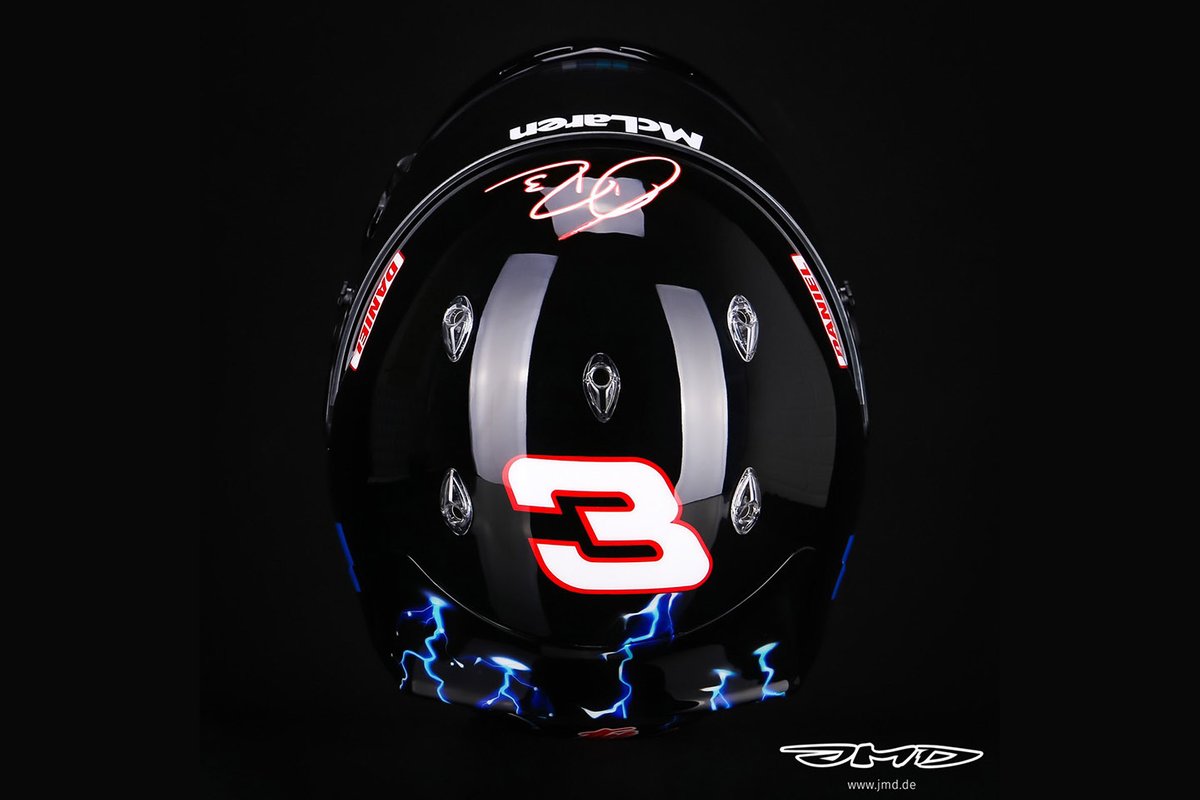 Casque de Daniel Ricciardo, McLaren
