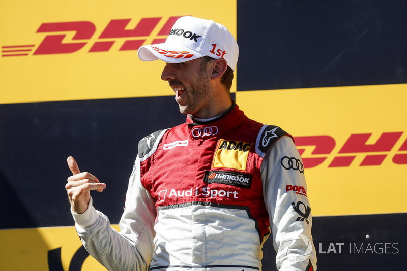 1. Podium: Race winner René Rast, Audi Sport Team Rosberg