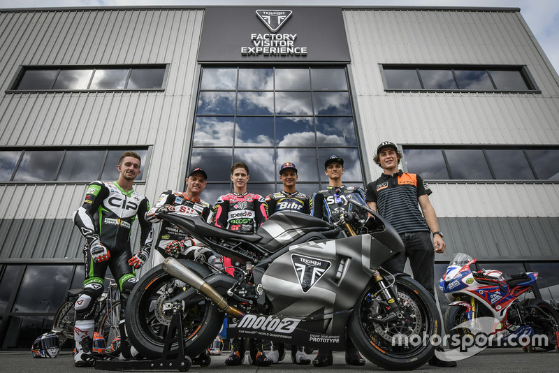 John McPhee, CIP Green Power, Sam Lowes, Swiss Innovative Investors, Danny Kent, +Ego Speed Up Racing Team, Luca Marini, Sky Racing Team VR46, Isaac Viñales, Forward Racing Team, Bo Bendsneyder, Tech3 Racing Team and Joe Roberts, NTS RW Racing GP Diego Sperani