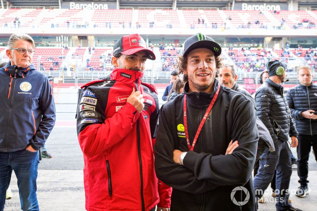 Francesco Bagnaia, Ducati Team, Marco Bezzecchi, Aprilia Racing