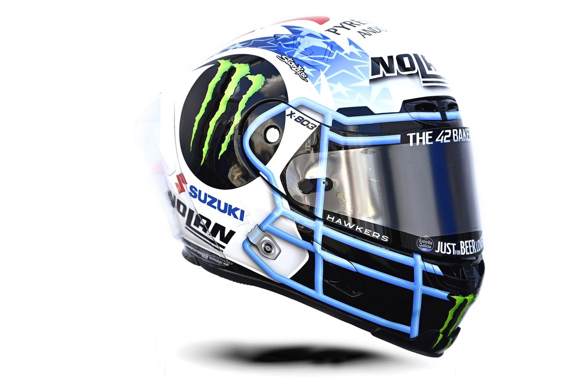 Casco de Alex Rins, Team Suzuki MotoGP