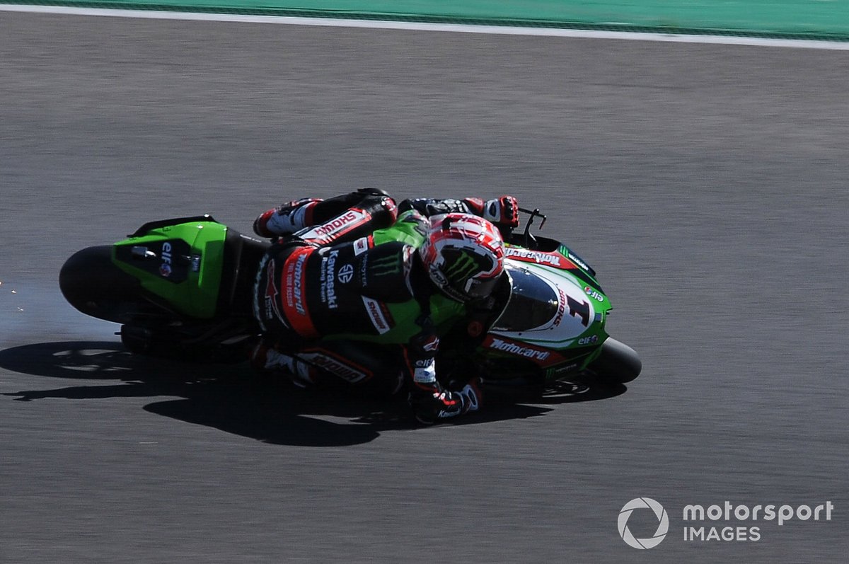 Secuencia de la caída de Jonathan Rea, Kawasaki Racing Team WorldSBK