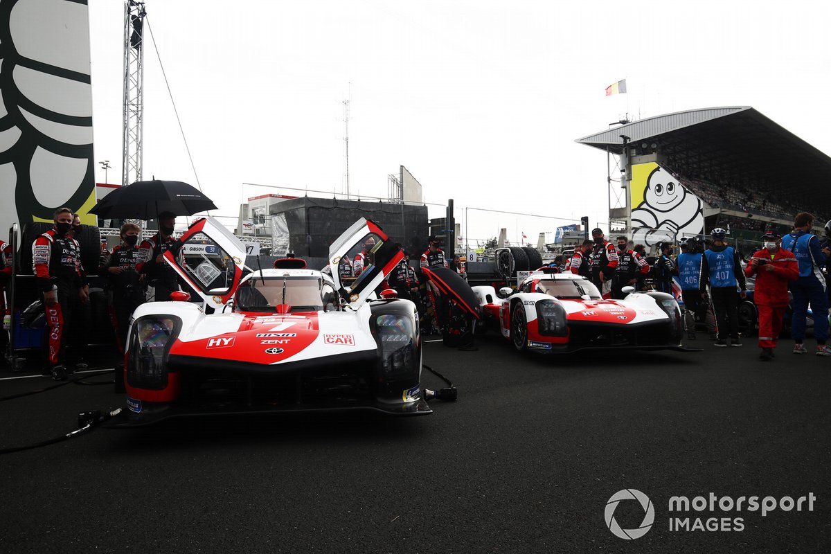 #7 Toyota Gazoo Racing Toyota GR010 - Hybrid Hypercar, Mike Conway, Kamui Kobayashi, José María López, #8 Toyota Gazoo Racing Toyota GR010 - Hybrid Hypercar, Sebastien Buemi, Kazuki Nakajima, Brendon Hartley