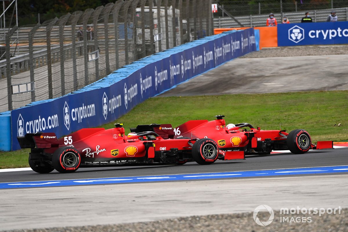 Charles Leclerc, Ferrari SF21, Carlos Sainz Jr., Ferrari SF21