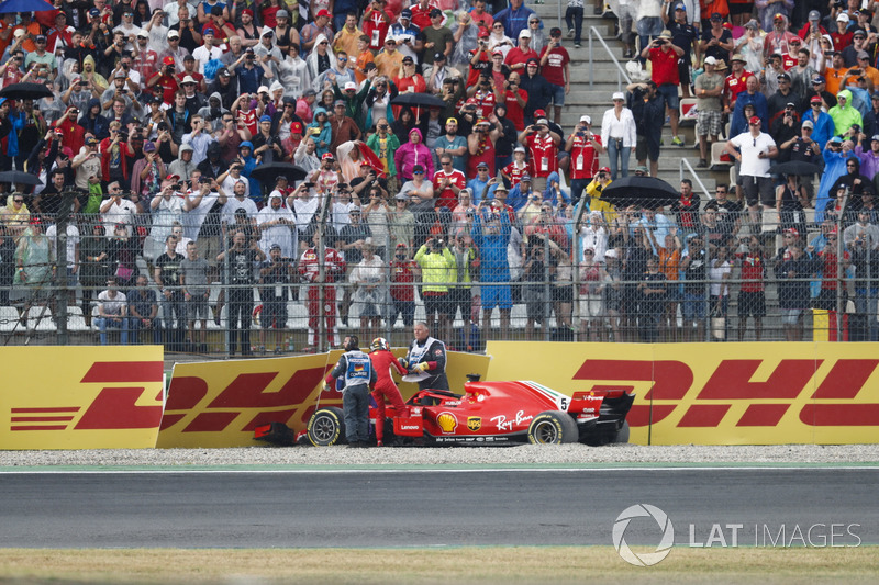Accidente de Sebastian Vettel, Ferrari SF71H