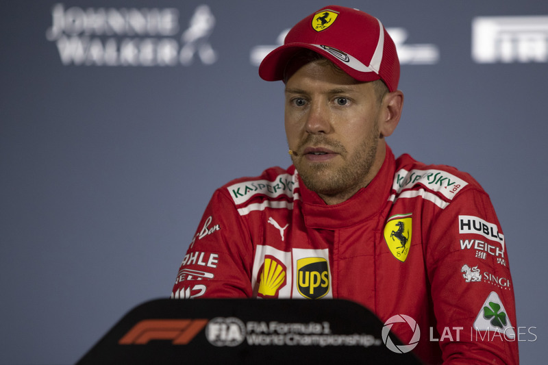 Sebastian Vettel, Ferrari in Press Conference