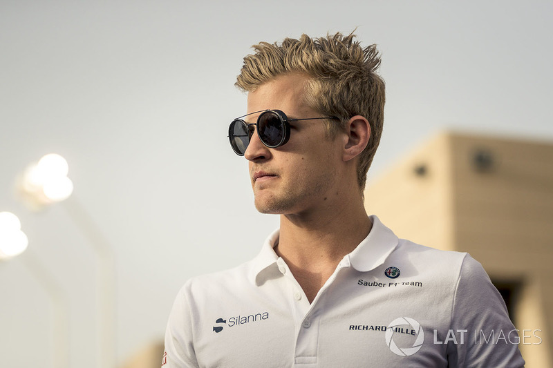 Marcus Ericsson, Sauber on the drivers parade