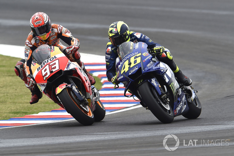 Marc Marquez, Repsol Honda Team, Valentino Rossi, Yamaha Factory Racing crash