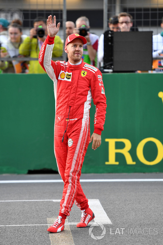 Pole pozisyonu galibi Sebastian Vettel, Ferrari