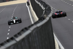 Lewis Hamilton, Mercedes-AMG F1 W09 EQ Power+ and Pierre Gasly, Scuderia Toro Rosso STR13