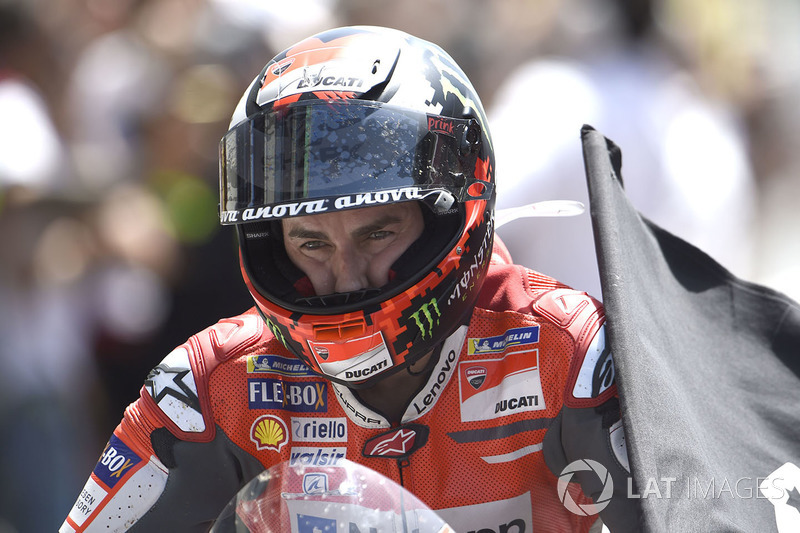 Ganador de carrera Jorge Lorenzo, Ducati Team