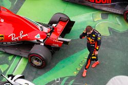 Max Verstappen, Red Bull Racing, dans le Parc Fermé