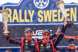 Los ganadores del Rally de Suecia 2018: Neuville, Nicolas Gilsoul, Hyundai i20 WRC, Hyundai Motorspo