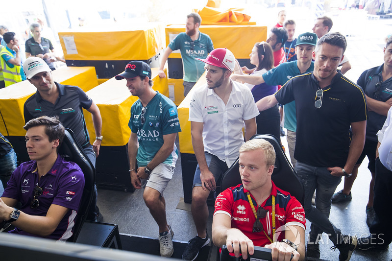 Alex Lynn, DS Virgin Racing, Nelson Piquet Jr., Jaguar Racing, Antonio Felix da Costa, Andretti Formula E Team, Daniel Abt, Audi Sport ABT Schaeffler, Felix Rosenqvist, Mahindra Racing, Andre Lotterer, Techeetah