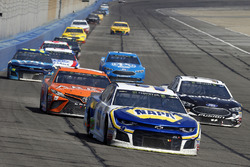 Chase Elliott, Hendrick Motorsports, Chevrolet Camaro NAPA Auto Parts, Aric Almirola, Stewart-Haas Racing, Ford Fusion Smithfield and Daniel Suarez, Joe Gibbs Racing, Toyota Camry ARRIS