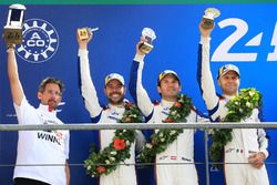 LMGTE Pro podium: second place Richard Lietz, Gianmaria Bruni, Frédéric Makowiecki, Porsche GT Team