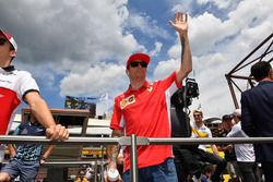 Kimi Raikkonen, Ferrari on the drivers parade