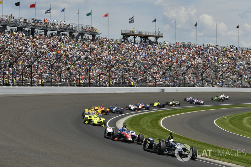 Ed Carpenter, Ed Carpenter Racing Chevrolet, Tony Kanaan, A.J. Foyt Enterprises Chevrolet