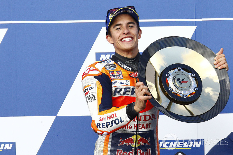 Podium: race winner Marc Marquez, Repsol Honda Team