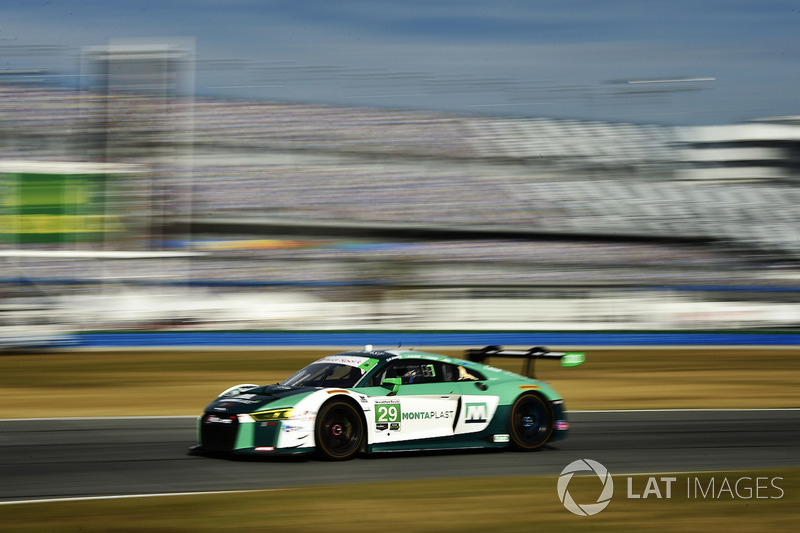 #29 Montaplast by Land-Motorsport Audi R8 LMS GT3, GTD: Christopher Mies, Sheldon van der Linde, Jeffrey Schmidt, Kelvin van der Linde