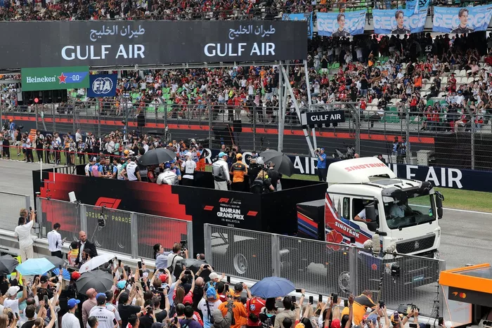 The drivers parade