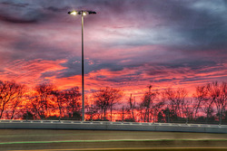 El amanecer en Daytona International Speedway