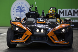 Kyle Busch driving the Polaris Slingshot SLR