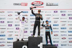 Podium: race winner Fredric Aasbo, second place Michael Essa, third place Daijiro Yoshihara