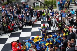 Ganador de la carrera Alexander Rossi, Herta - Andretti Autosport Honda