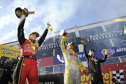 Top Fuel winner Leah Pritchett, Funny Car winner Matt Hagan, Pro Stock winner Greg Anderson