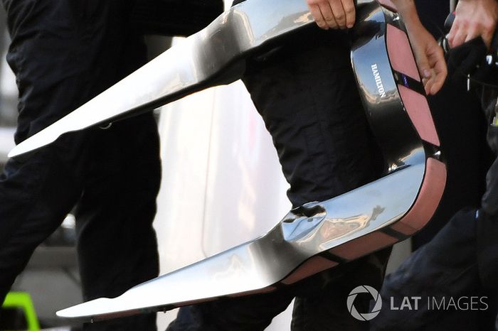Reemplazo del apoyacabezas para Lewis Hamilton, Mercedes AMG F1 W08