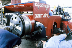 L'arrière de la Brabham Alfa Romeo aspirateur de Niki Lauda au Grand Prix de Suède en 1978.