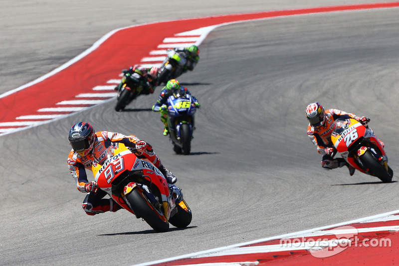 Marc Márquez, Repsol Honda Team, Dani Pedrosa, Repsol Honda Team, Valentino Rossi, Yamaha Factory Ra