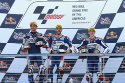 Podium: race winner Romano Fenati, Marinelli Rivacold Snipers, second place Jorge Martin, Del Conca