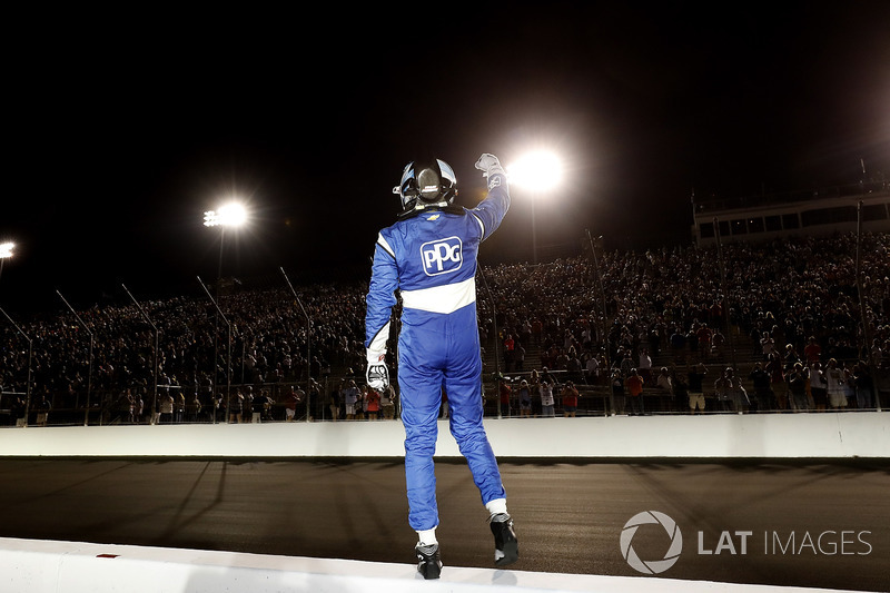 Ganador de la carrera Josef Newgarden, Team Penske Chevrolet