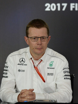 Andy Cowell, Managing Director, Mercedes AMG High Performance Powertrains in the Press Conference