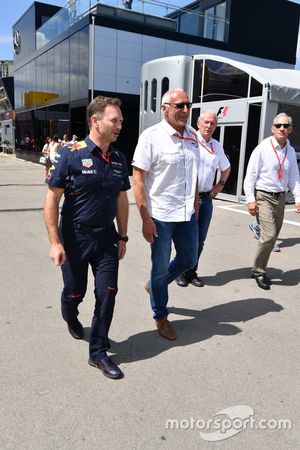 Christian Horner, Team Principal Red Bull Racing et Dietrich Mateschitz, patron et fondateur de Red Bull