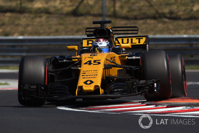 Nicholas Latifi, Renault Sport F1 Team RS17, con sensores