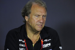 Bob Fernley, directeur adjoint Force India, lors de la conférence de presse