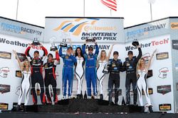 Podium: winnaars Renger van der Zande, Marc Goossens, Visit Florida Racing, tweede plaats Eric Curra