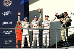 Winners Timo Bernhard, Earl Bamber, Brendon Hartley, Porsche Team