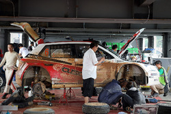 Car of Yuya Sumiyama, Takahiro Yasui, Skoda Fabia R5, Cusco Racing