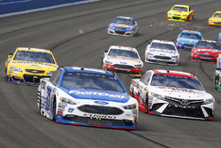 Denny Hamlin, Joe Gibbs Racing Toyota and Ricky Stenhouse Jr., Roush Fenway Racing Ford