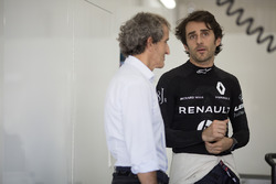 Alain Prost with Nicolas Prost, Renault e.Dams