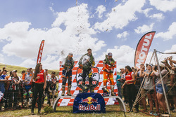 Podio: primer lugar Graham Jarvis, segundo lugar, Alfredo Gomez, tercer lugar Scott Bouverie