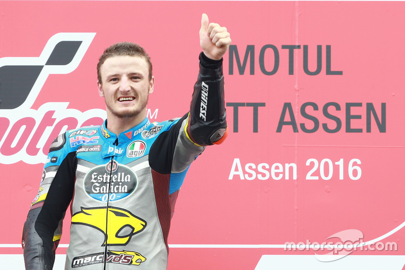 Podium: Sieger Jack Miller, Marc VDS Racing, Honda