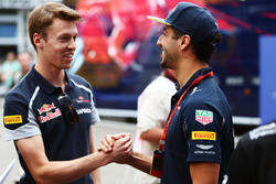 Daniil Kvyat, Scuderia Toro Rosso avec Daniel Ricciardo, Red Bull Racing