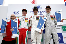 Podium: Winner Lance Stroll, Prema Powerteam Dallara F312 – Mercedes-Benz; second place Nick Cassidy